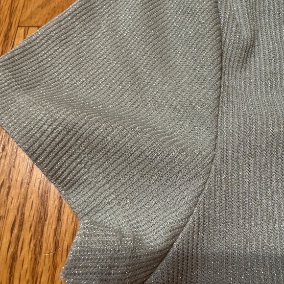 Cropped Short-Sleeve Ribbed Tee - Light Mint - Picture 7 of 14